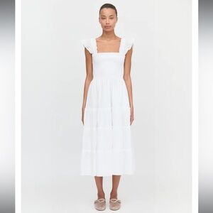 NWT Hill House home The Ellie Nap Dress XS white Swiss dot